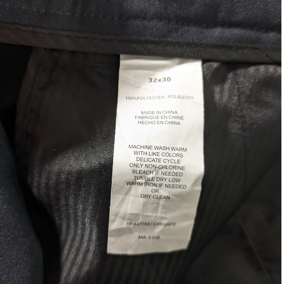 Perry Ellis Portfolio‎ Pants Office Work Dark Grey Mens Size 32x30 - Picture 8 of 9